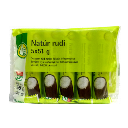 AUCHAN Natúr Rudi 5*51g